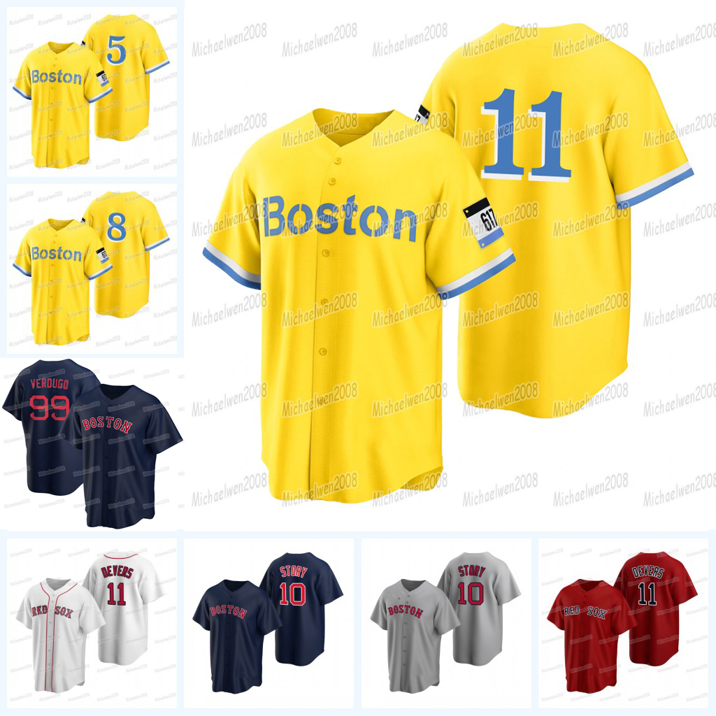 

2 Justin Turner Red Sox Jersey Rafael Devers Trevor Story Alex Verdugo Enrique Hernandez Adam Duvall Jarren Duran Kenley Jansen Bobby Dalbec Yu Chang Winckowski, Men cool base