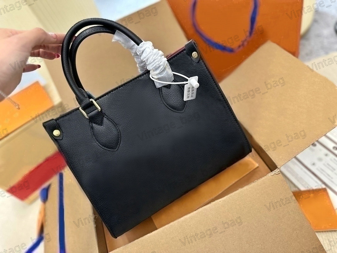 

Onthego PM Tote Monograms Embossed Ladies Mini Handbag Handle Leather Shoulder Crossbody Bag Luxurys Adjustable Removable Strap M45779 M45653 M45659