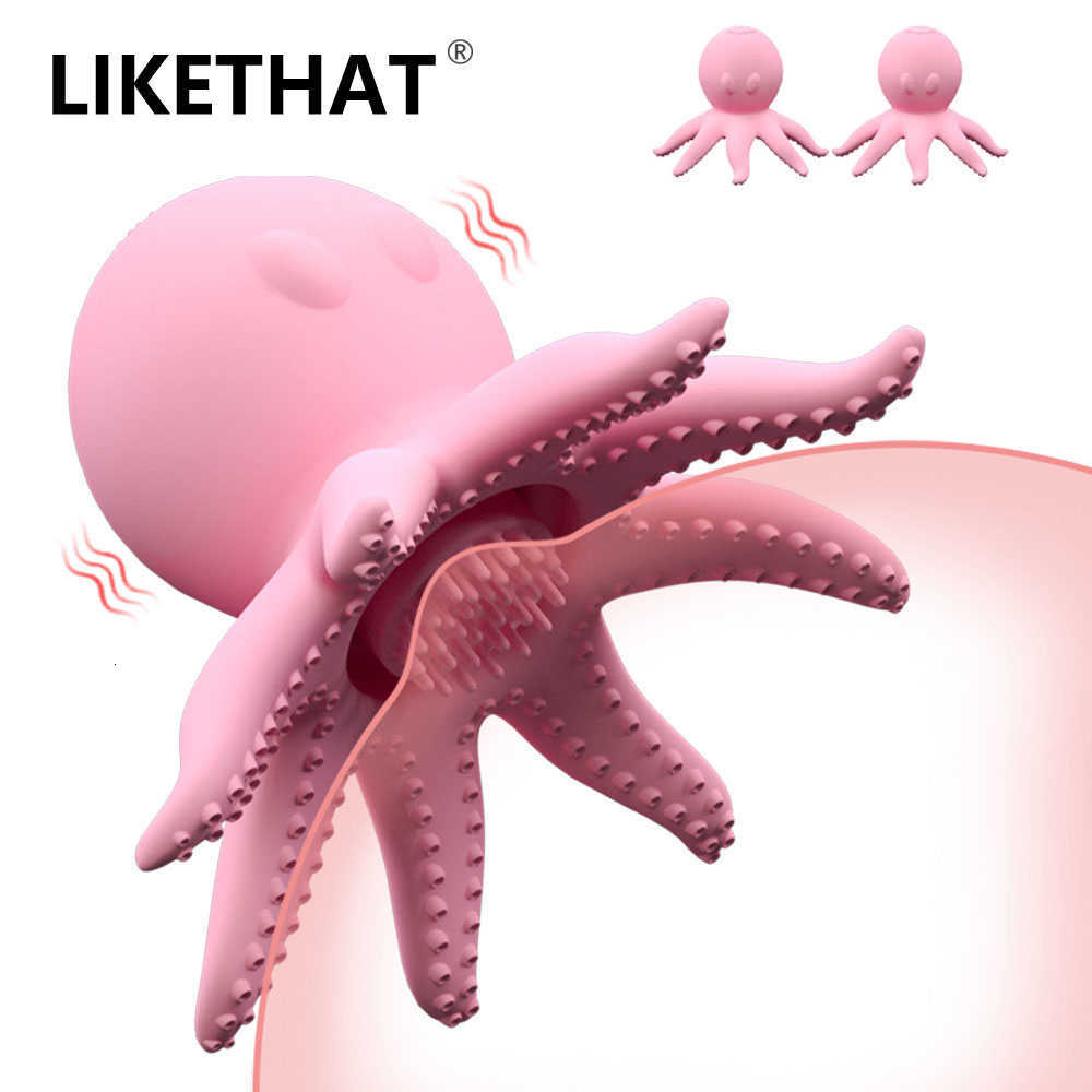 Sex Toys Massager Vibrator Octopus Nipple Massage Clitoris Stimulator Oral Enlargement Licking s for Women-image-845992612