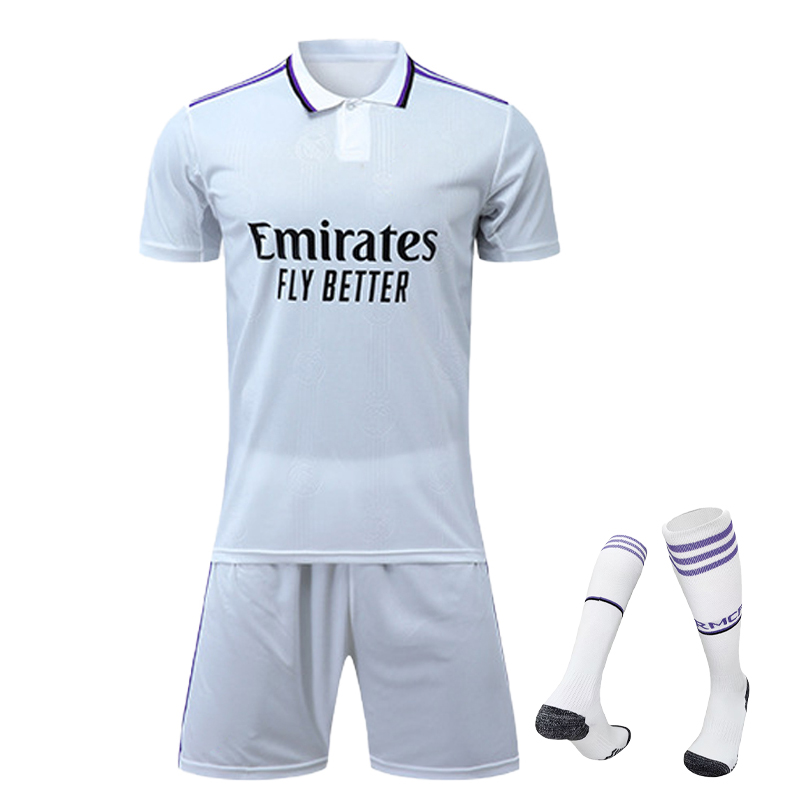 

2022 23 Camisetas de football BENZEMA VINI JR 2023 Soccer Jerseys CAMAVINGA ALABA SHAZARD ASENSIO MODRIC MARCELO REAL MADRIDS Shirt Men Kids Kit uniforms, 22-23 away