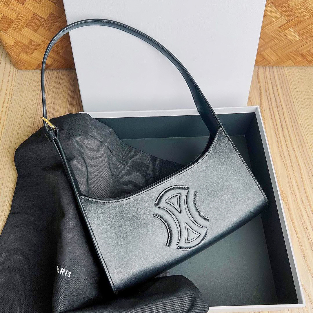 

Luxury Designer celins underarm hobo Bag Women's man wallet purse tote handbag crossbody Genuine leather pochette clutch black phone teen triomphe Shoulder Bags