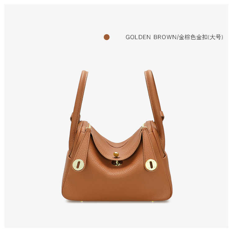 

Designer Lindys Bags 2022 New Top Cowhide Bag Women's One Shoulder Cross Body Handbag Simple and Fashionable Ayw, Dark brown