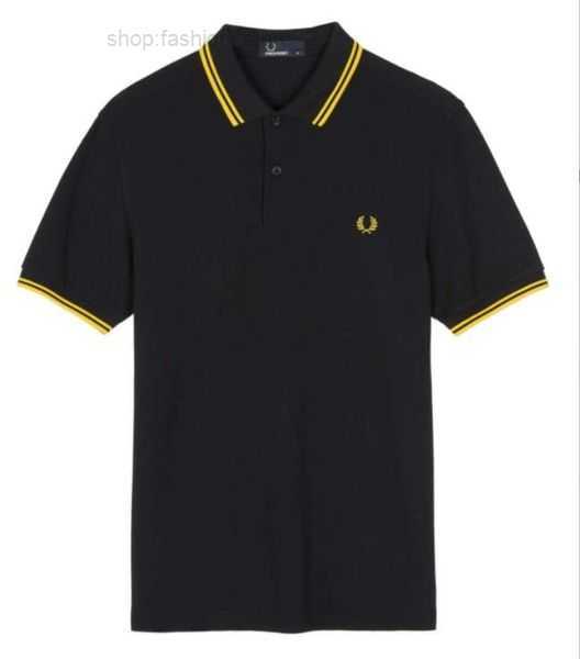Hot 2023 High Quality Fred Perry Classic Polo Shirt English Cotton Short Sleeve Designer Brand Summer Tennis Men's T-shirt 6 polo shirt 7JG9