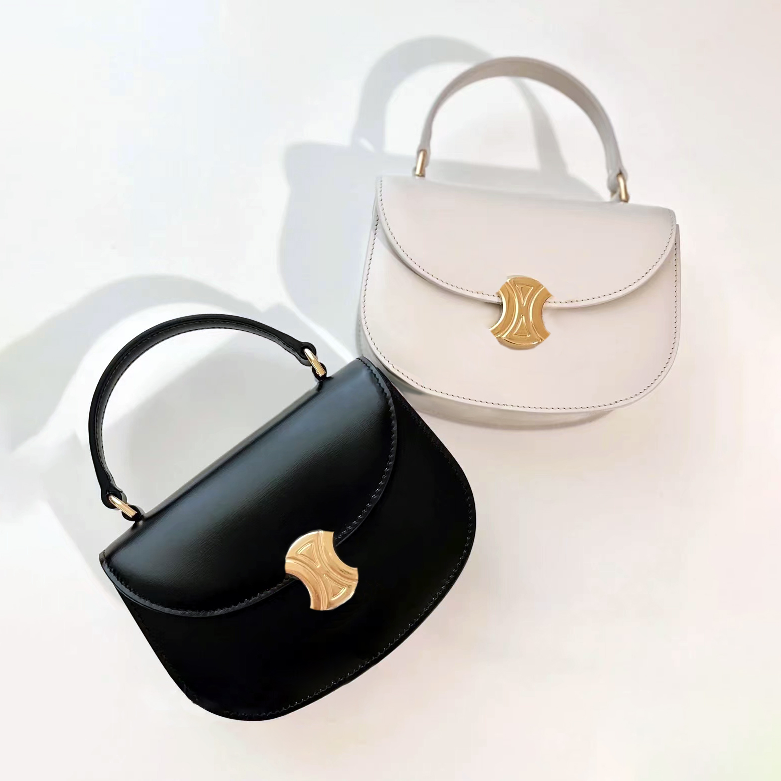 

Lady celins saddle Mini hot Bag The new Designer Hobo besace triomphe crossbody clutch Luxury tote handbag Womens man wallet with shoulder strap purse black hand bags, Beige