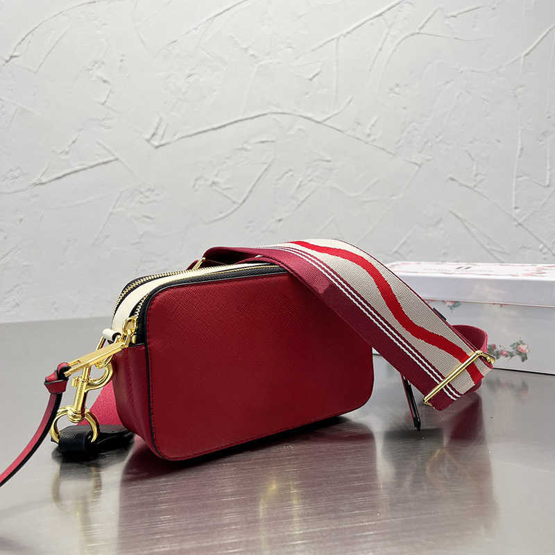 

snapshot Crossbody Bags Designer Bag Women Wide Shoulders Strap Handbag Fashion Camera Bag Color Matching Messenger Cross Body, Red