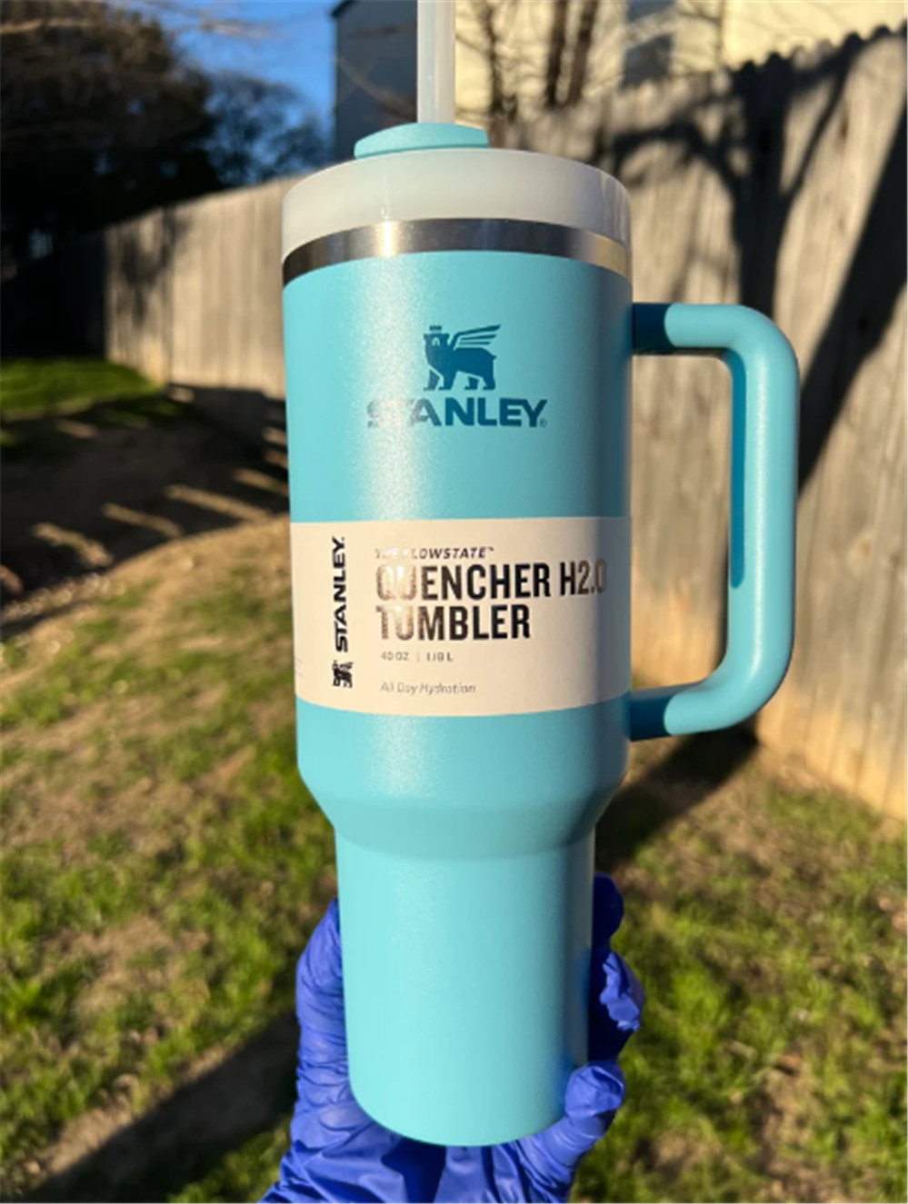 

Stanley Tumbler Adventure Quencher 40oz with Handle included Straws and Lids Cup Patrick Day Tumblers Mothers Day Gift Stock, Multi-color