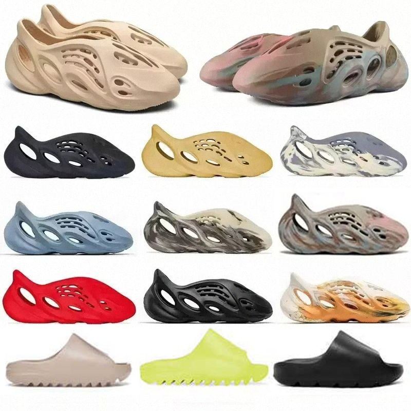 

Slide''yezzies''Slipper''Sandal Men Slippers Runner Shoes Sandals White Black Foam RNNR Women Slider Sneakers EUR36-46, #22