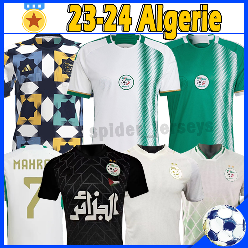 

22 23 Algerie soccer jerseys 2022 Fans Player version MAHREZ BRAHIMI BENNACER Algeria special jersey men kids maillot de football shirts training uniforms top, 22-23 home