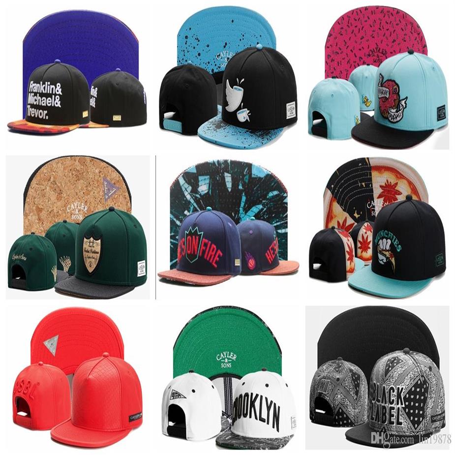 

2019 Cayler & Sons Branded snapback caps men spring baseball cap unisex letter hip hop hat for men casual adjustable dad hats bone328S