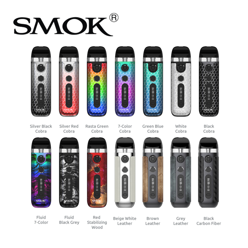 

Smok Novo 5 Kit 30W Vape Device 0.69-inch OLED Pod System Built-in 900mah Battery with 2ml 0.7ohm Meshed MTL Cartridge 100% Original, Mixed - leave us message