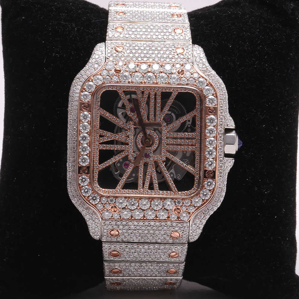 

2023P9NT premium high quality vvs top brand hot custom dign hip hop men woman luxury hand set lced out diamond moissanite watchW0HC, N\a