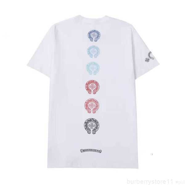 

Luxury Classic Men's t Shirt Ch Brand Tops Heart Tees Men Women Sanskrit Letter Chromes Short Sleeve Horseshoe Couple T-shirts Designer JVLL, 22