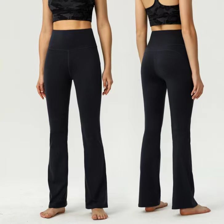 

LL Yoga Flared Pants Groove Summer Ladies High Waist Slim Fit Belly Bell-bottom Trousers Shows Legs Long Yoga Fitness Net Red Fashion, Customize