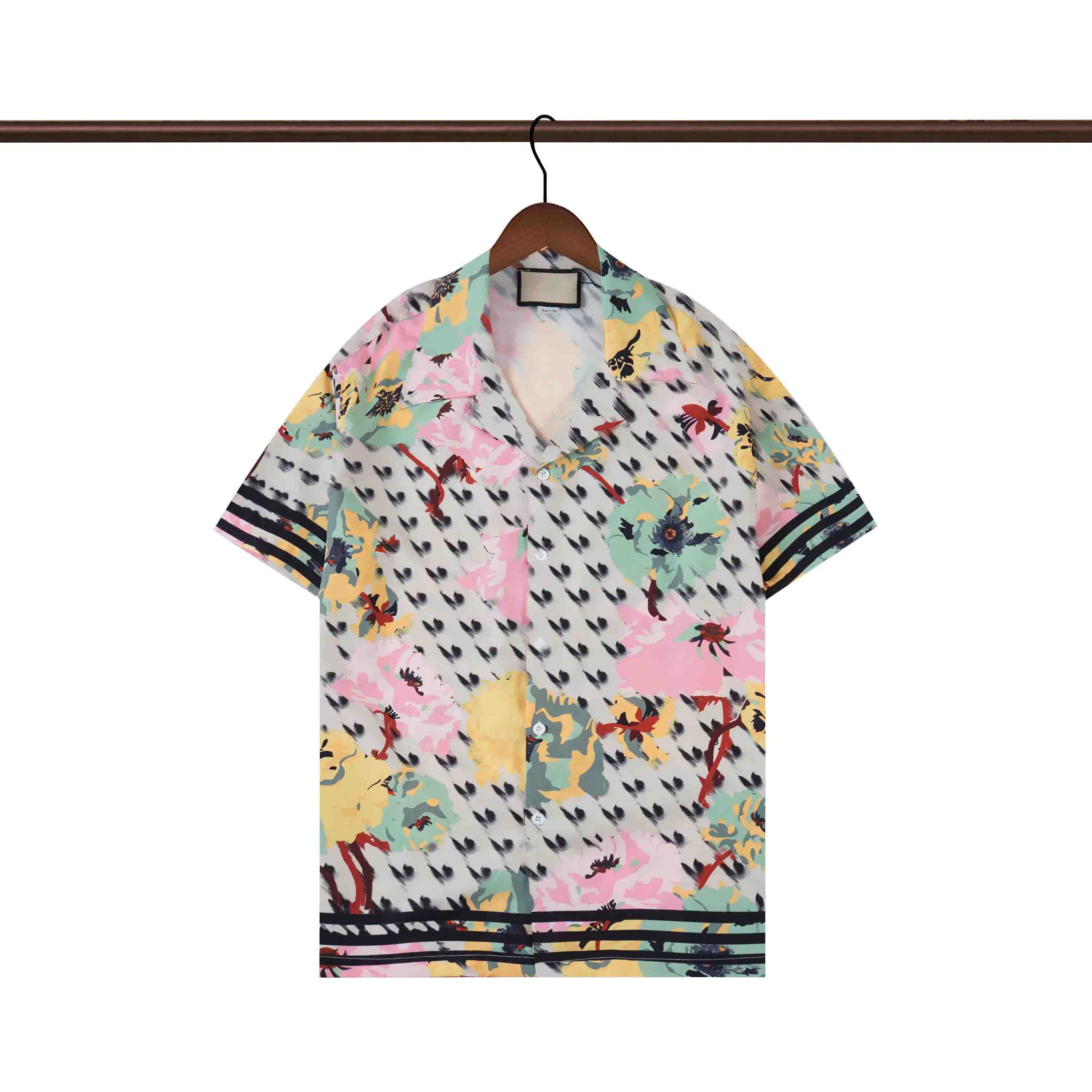 

Men Women Casual Shirts Summer tops Hawaii Style Button Lapel Cardigan Short Sleeve Shirt Blouses
