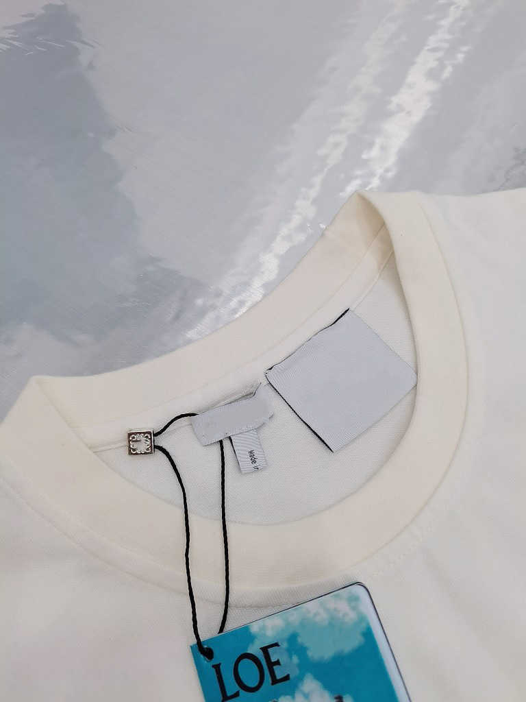 

T Shirt Unisex Shirts 2023 Designer Loews High Castle Capsule Series Flame Pure Cotton Short Sleeve, White