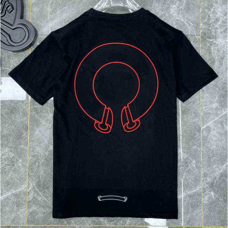 

Designer Mens Classic Ch t Shirts Chromes Quality Short Sleeves Summer Letter Horseshoe Sanskrit Cross Print Sweatshirts T-shirts Woman WWAU, 18