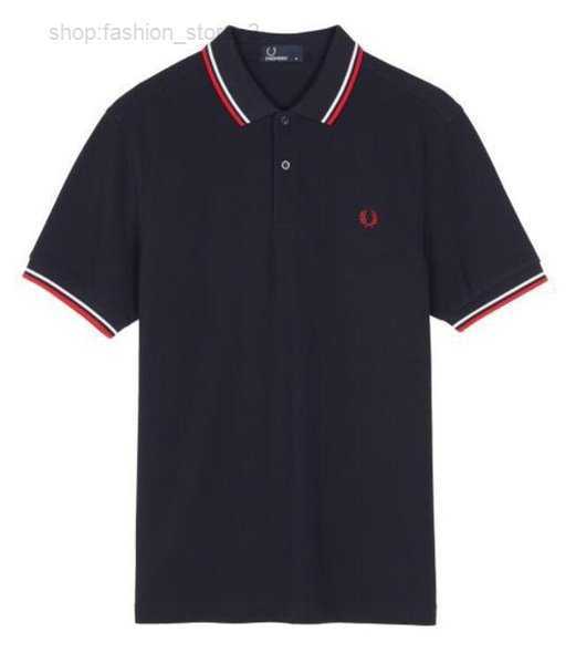 2023 High Quality Classic Polos Shirt English Cotton Short Sleeve 2022 Designer Brand Summer Tennis Men's T-shirt 12 Colors Fred Perry 5 polo s