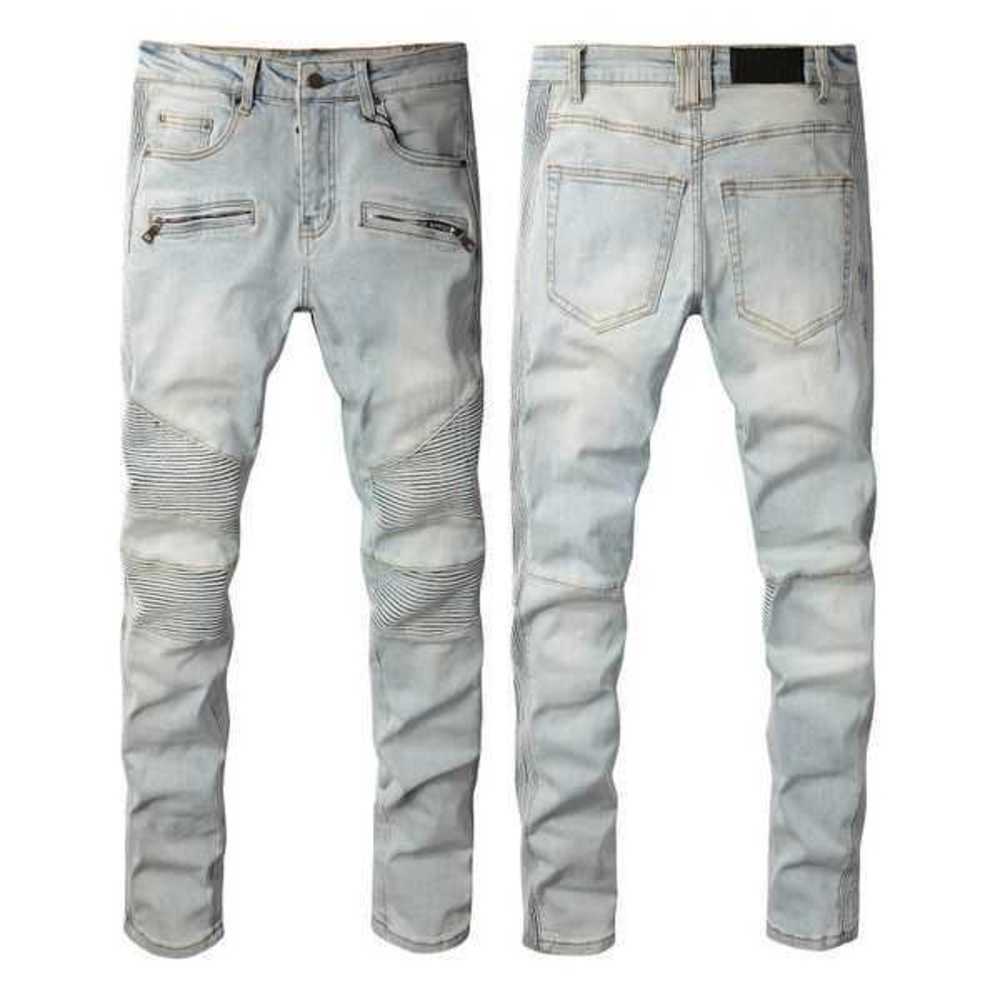 

European and American Men's Designer Hip-hop Jeans High Street Fashion Tide Brand Cycling Motorcycle Wash Patch Letter Loose Fitvo0j, #015