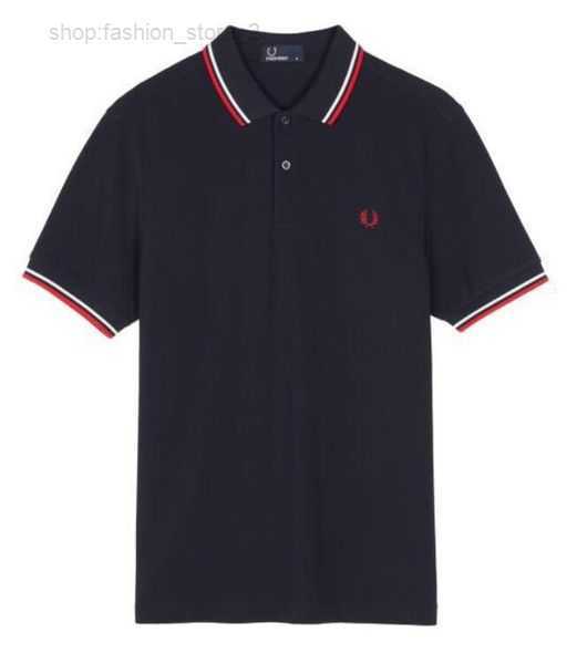

2023 New Quality Classic Polo Shirt English Cotton Short Sleeve Designer Brand Summer Tennis Men's T-shirt 12 Colors Fred Perry S-2xl 2 polo shirt QZQL