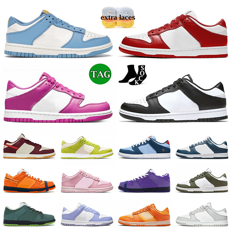 

panda dunks men women low running shoes fashion 2023 university red blue black white pigeon unc lobster harvest moon designer lows retros sneakers, C65 36-45 lilac
