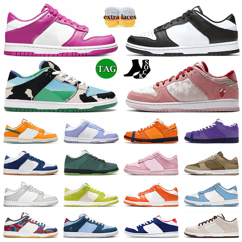 

Low Running Shoes Mens Womens Designer Triple Pink Travis Panda Pigeon La Dodger Purple Valentines Day Black White Panda Dunkes Lows Sneakers Trainers, A10 36-45 laser orange