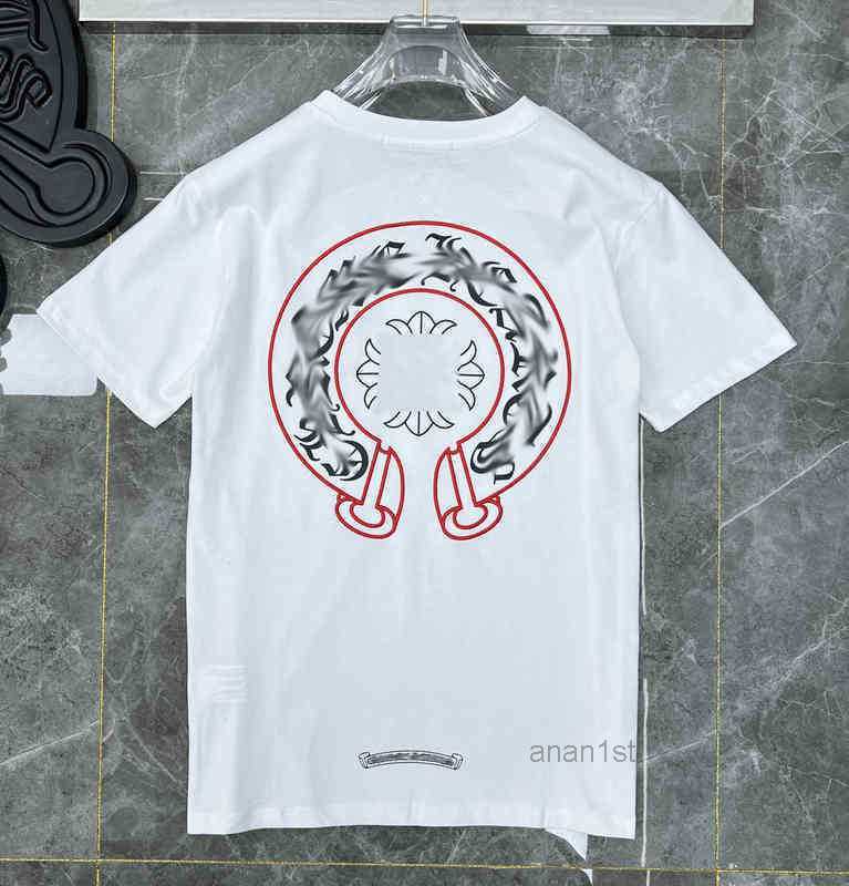 

Men' T-shirts New Classic Mens Shirts Brand Top White Short 2023sweater Casual Embossed Letter Horseshoe Sanskrit Cross, 18