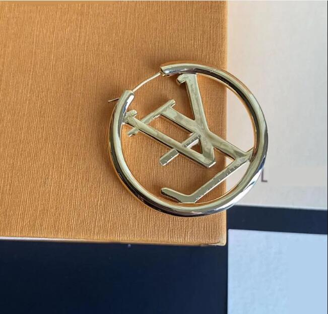 

Top Paris Jewelry Accessories Women Hoop Earrings Luxury 18K Gold Ear Studs Lady Nice Christmas gift louiseitys viutonity With Box