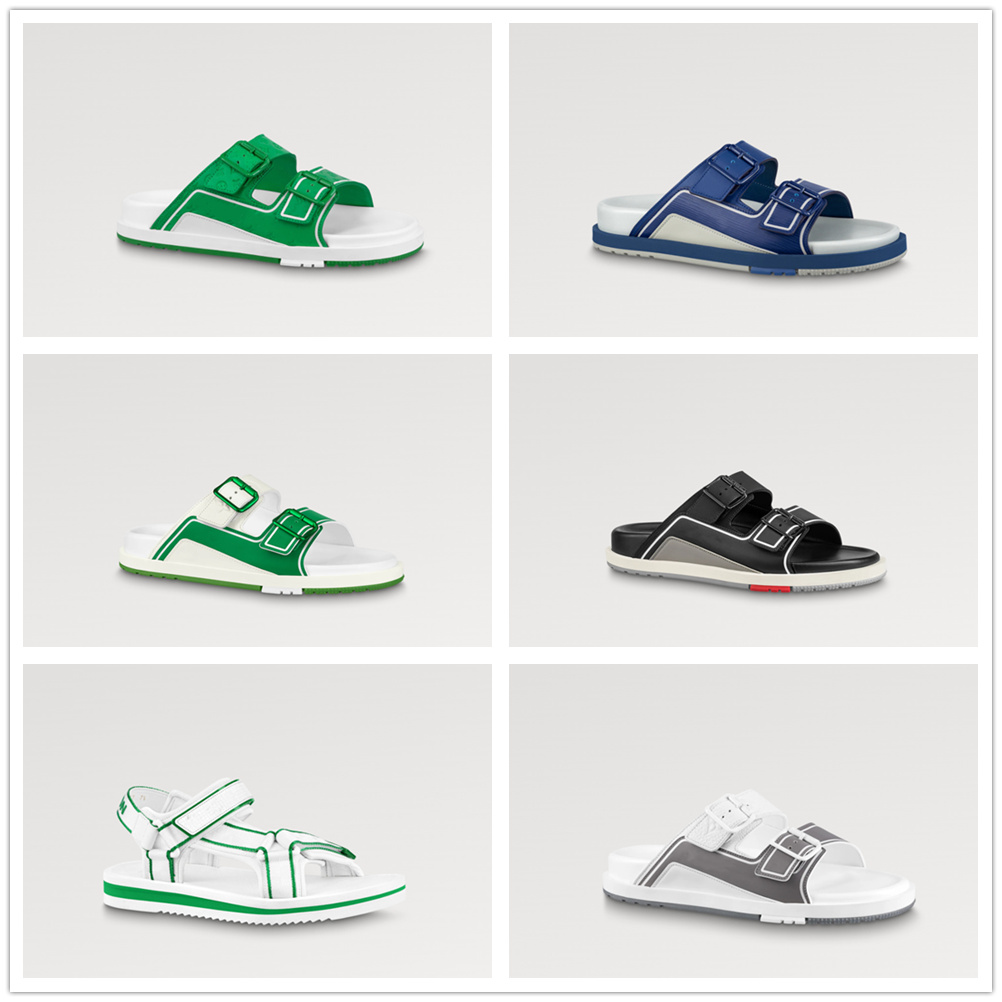 

2023Spring and summer sandals new casual business style fabric is made of high-grade cow leather, clean and fashionable, and the size is 35-46 with box