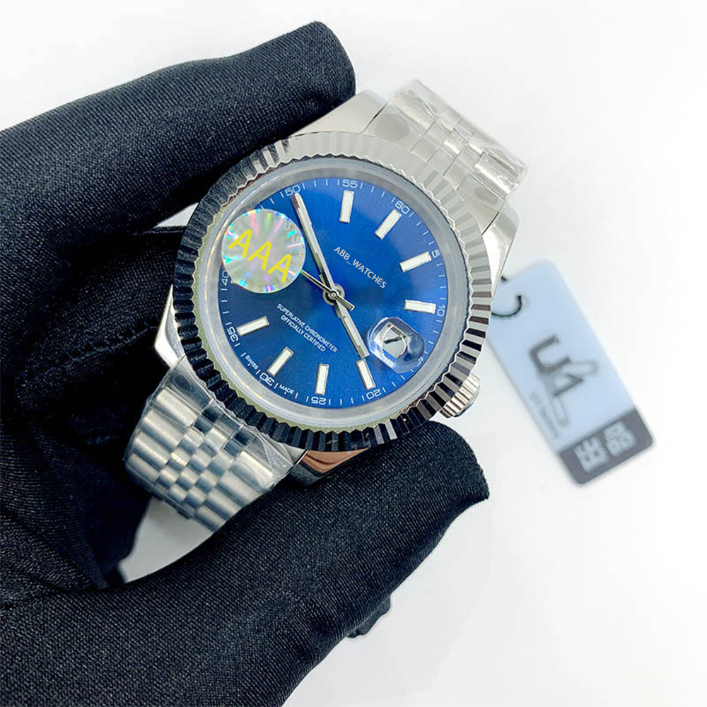 

ABB_WATCHES Mens Watch Automatic Mechanical Watches Modern Business Wristwatch Round Stainless Steel Watch Waterproof Sapphire Limited Edition Christmas watch