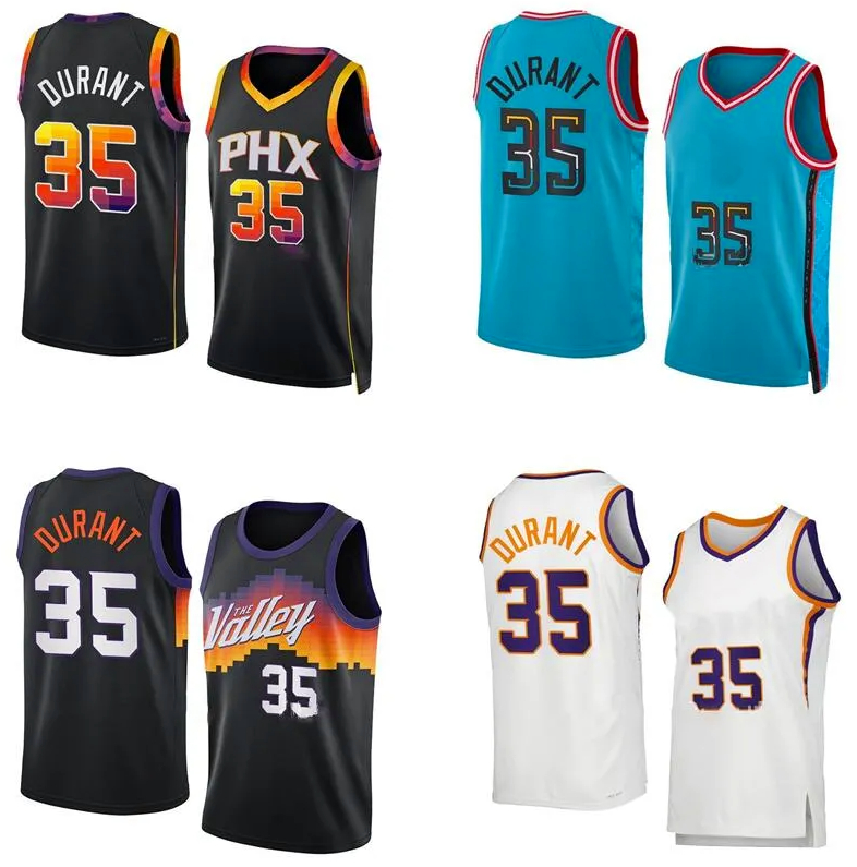 

Basketball jerseys Devon Booker Kevin Durant 2022-23 season any style city versions black blue white orange Men Women Youth S-XXL jersey 35 1