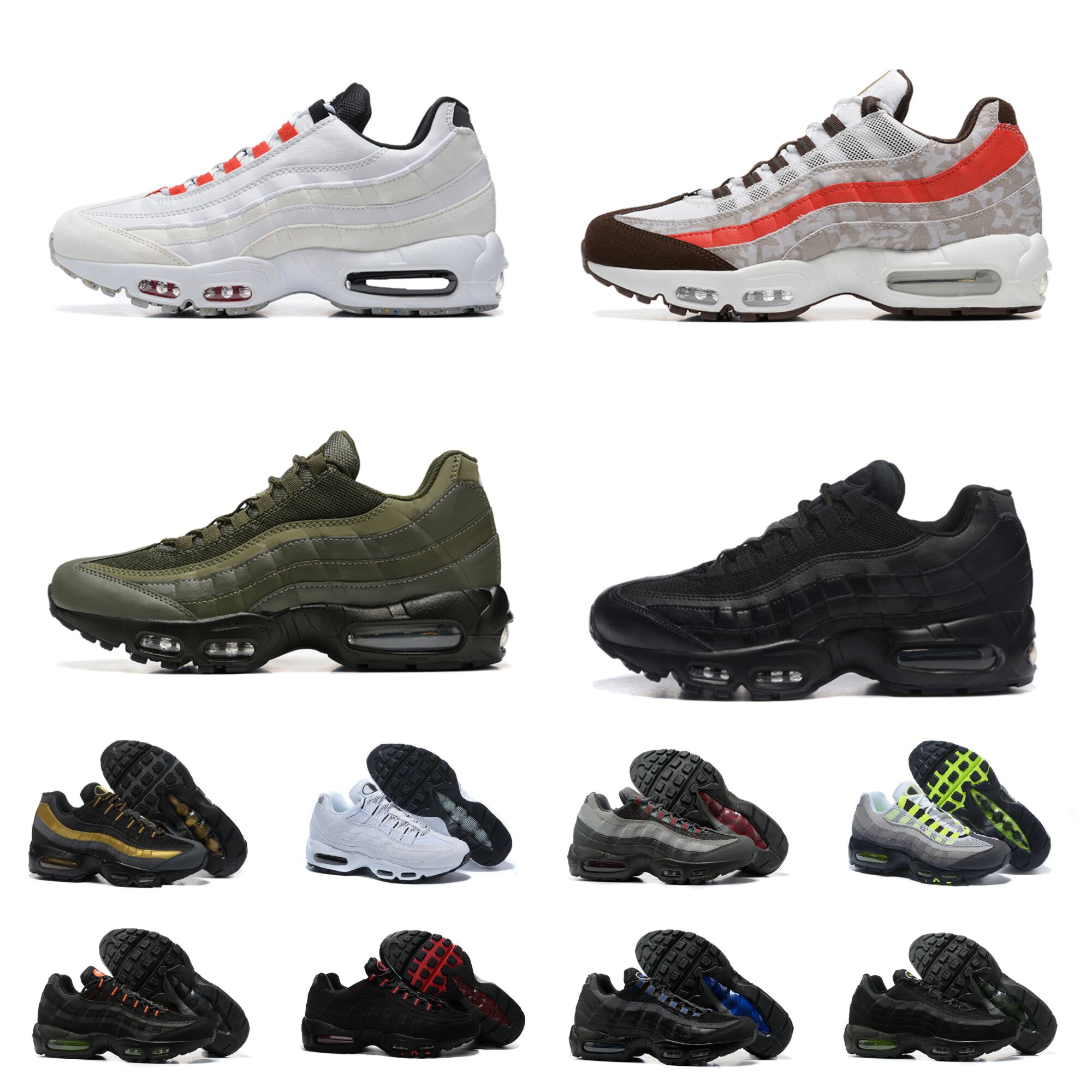 

Classic Max 95 OG Mens Casual ShOes Air 95s Triple Black White Navy Blue Neon Soft Sole Solar Red Smoke Grey Greedy 3.0 Sneakers 20th Anniversary Grape Designer Trainers, Shoes lace
