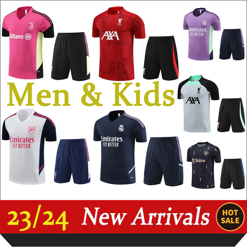 

2022 23 24 Men's Tracksuits short Liver poor real madri P S G sports football suits jym size XXS XXL