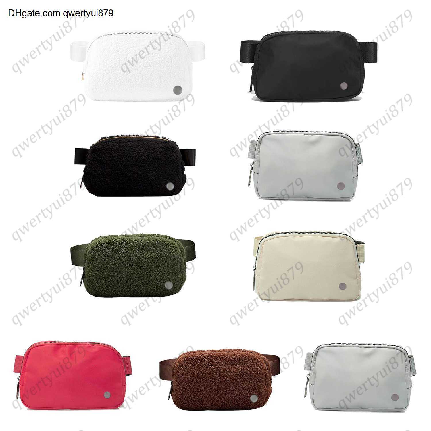

Waist Bags lulu everywhere fleece chest belt Bag yoga sport lulu womens Luxury lulul Crossbody Designer fanny pack portable water proof Waist bum 030423H, Nylon-black