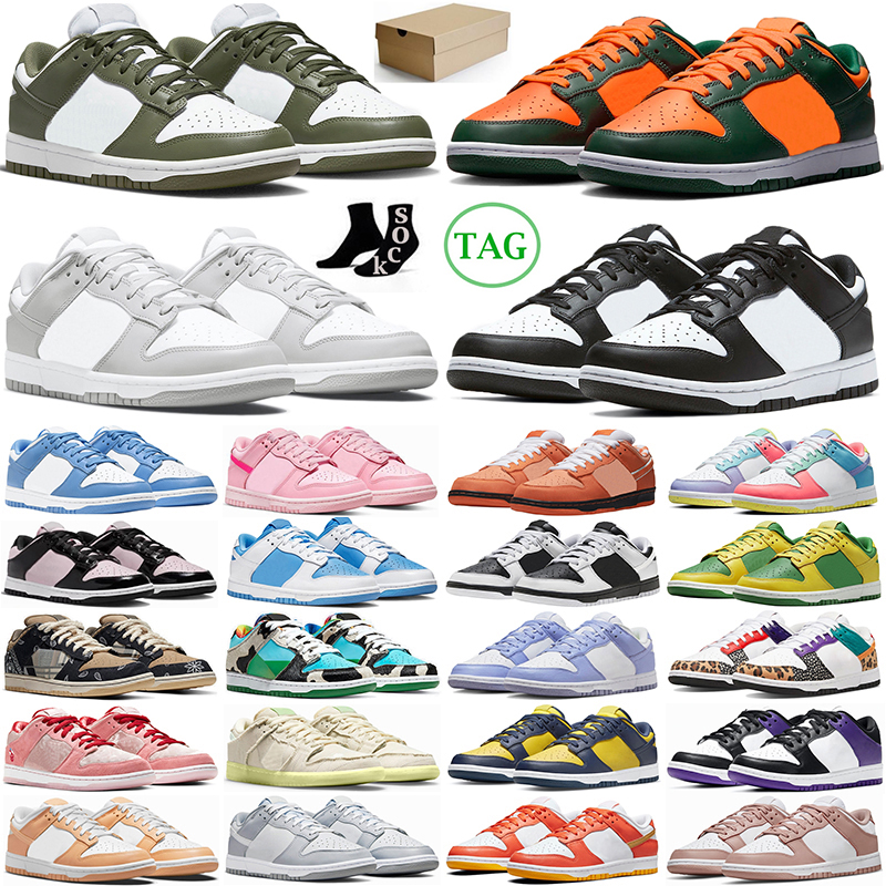 

Low Casual Shoes Triple Pink Panda Medium Olive Miami Hurricanes Grey Fog Orange Lobster University Blue Team Green Argon Sports dunks sb Men Women Trainers Sneakers