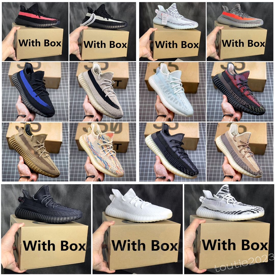 

2023 V2 Static Reflective''yezzies''350 Running Shoes Beluga 2.0 Sesame Butter Semi-frozen Yellow Cream White Zebra yeezzy 35 v3 Men Women Sneakers us12, #27