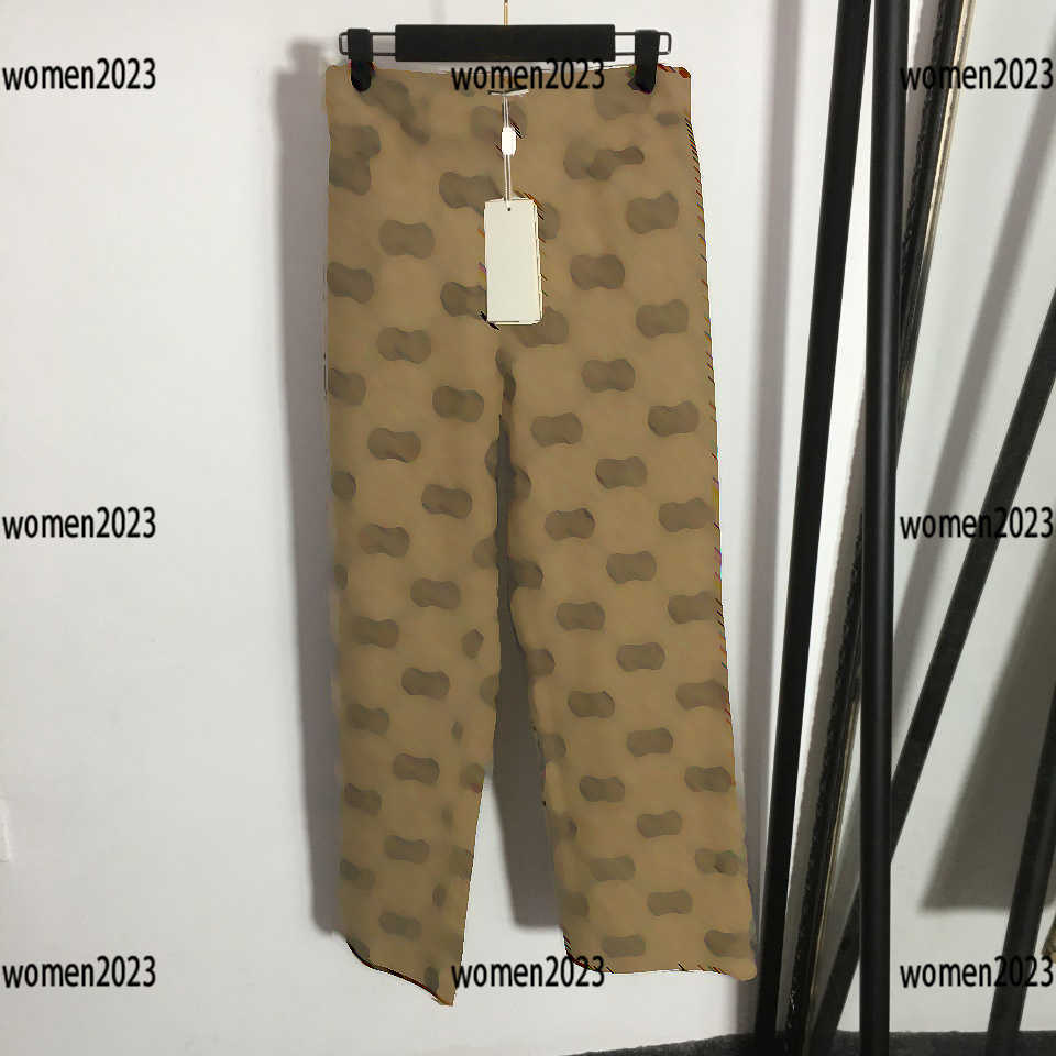 

women pants lady trousers sweatpants Size -L Jacquard letter high waist straight trousers New Products comfortable fashion Mar01, Multi