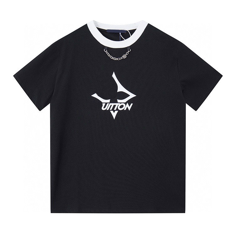 

Men's Plus Tees & Polos Round neck embroidered and printed polar style summer wear with street pure cotton q02e