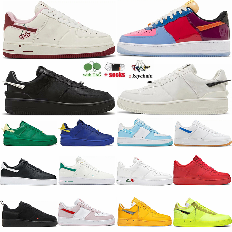 

Classic One Running Shoes For Men Women Triple Black White Valentines Day 2023 Total Orange Pine Green Split Volt MCA Flat Low Designer Sneaker Dhgate Trainers, 14
