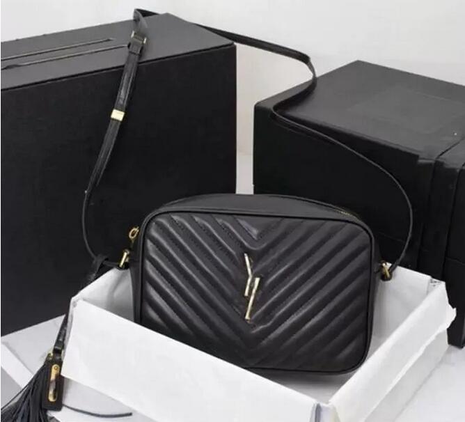 

Designer Bags LOU CAMERA BAG IN QUILTED LEATHER Luxury Handbags featuring an adjustable leather strap SHOULDER BAG Crossbody Bas Women Storages 1819, Black+black mark