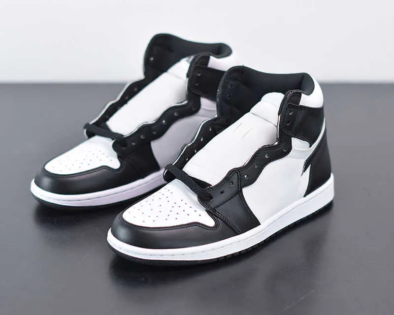 

2023 Basketball Shoes Jumpman 1 High black white panda Women jumpman 1s Union Good quality UNC Patent Top Bred Toe Outdoor leisure Sneakers