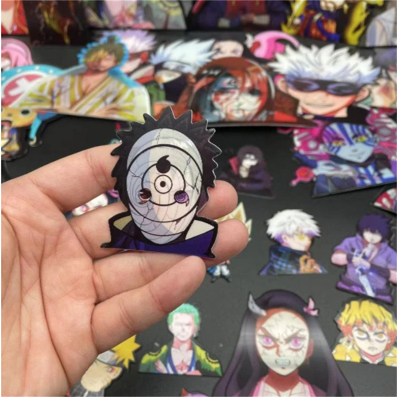 

3D Anime Stickers Cell Phone Motion Sticker SPY FAMILY Jujutsu Kaisen DBZED Demon Slayer Poster Waterproof Car Stickers Wall Art one
