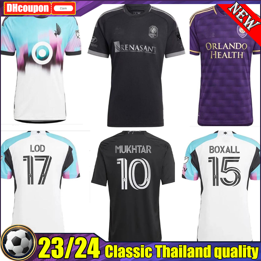 

MLS 2023 2024 Orlando city top Soccer Jerseys 23 24 Nashville SC MUKHTAR Minnesota PEREYRA BOXALL FRAGAPANE LOD united Camisetas De Futbol adult men PLAYER VERSION, 03