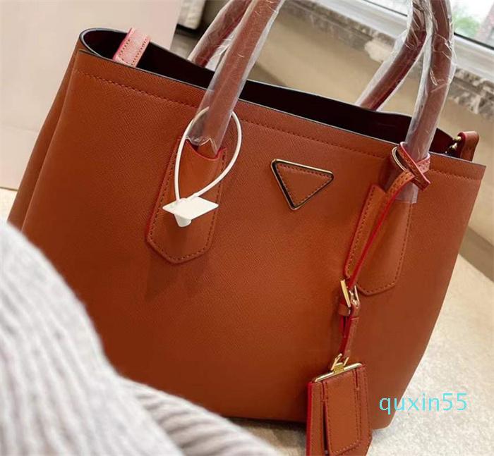 

2023 Designer Galleria Saffiano Leather Shoulder Bag Women Luxury Handbag Fashion Black Prad Bags Female Purse, Classic