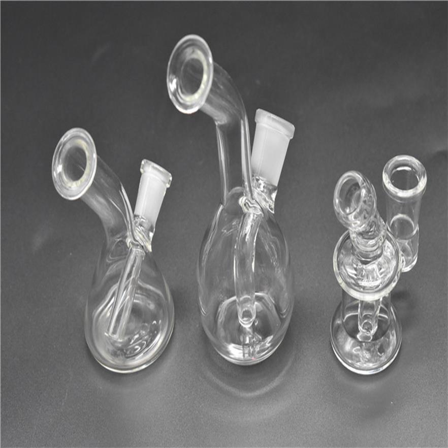 

Newest Mini Glass Bongs 3 4inch Water Pipes Pyrex Oil Rigs bong Thick Recycler Nano Bubbler bong 10 mm 14mm Female325j