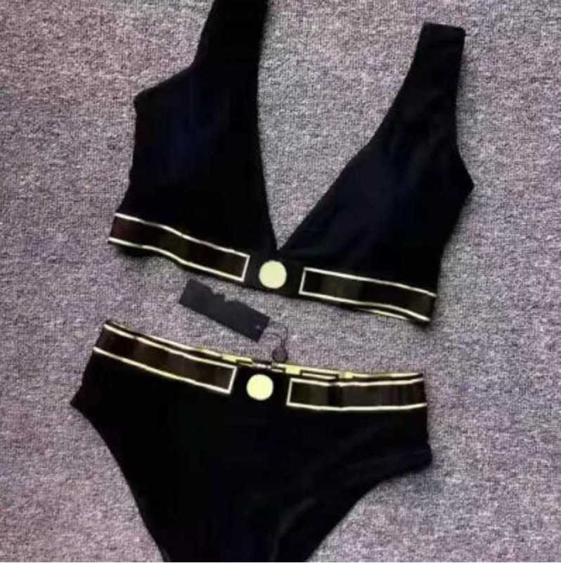 

Women' wide suspender Swimsuit Bikini Sexy Dress Medium Black Filled swimming solid designer style, V7