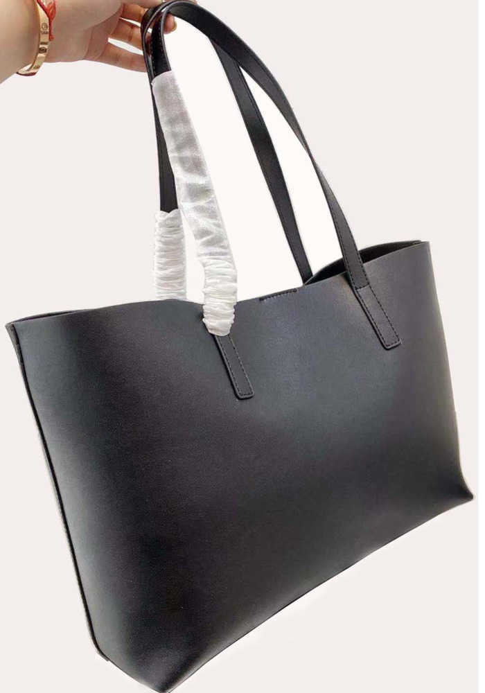 

2023 fashion designer shopping bag high quality pu leather women's handbag large capacity ladies shoulder bags two-in-one solid color Hand bag Hand bag, Red