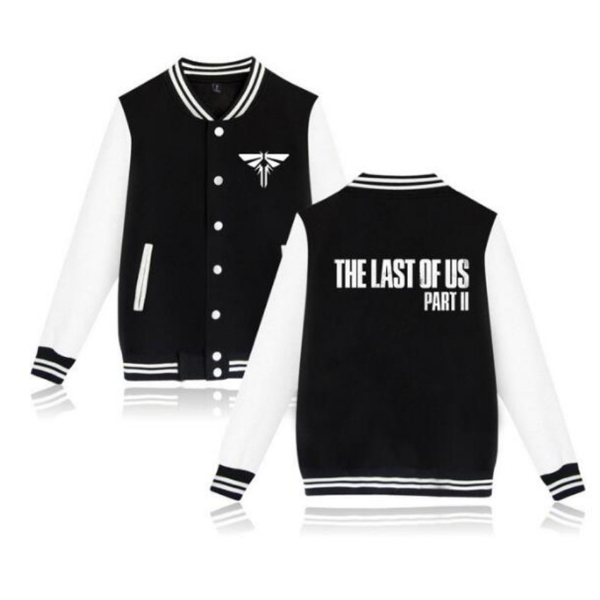 

The Last of Us Part 2 Baseball Jacket Men Women Bomber Jacket Outwear Joel and Ellie Men's Hoodies & Sweatshirts, 002