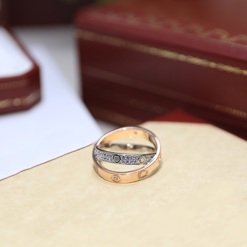 

Luxury Designer Rings Womens Rings Mens Rings Fashion Jewelry Classic Style Crossover Rings with Diamonds Engagement Anniversary Applicable