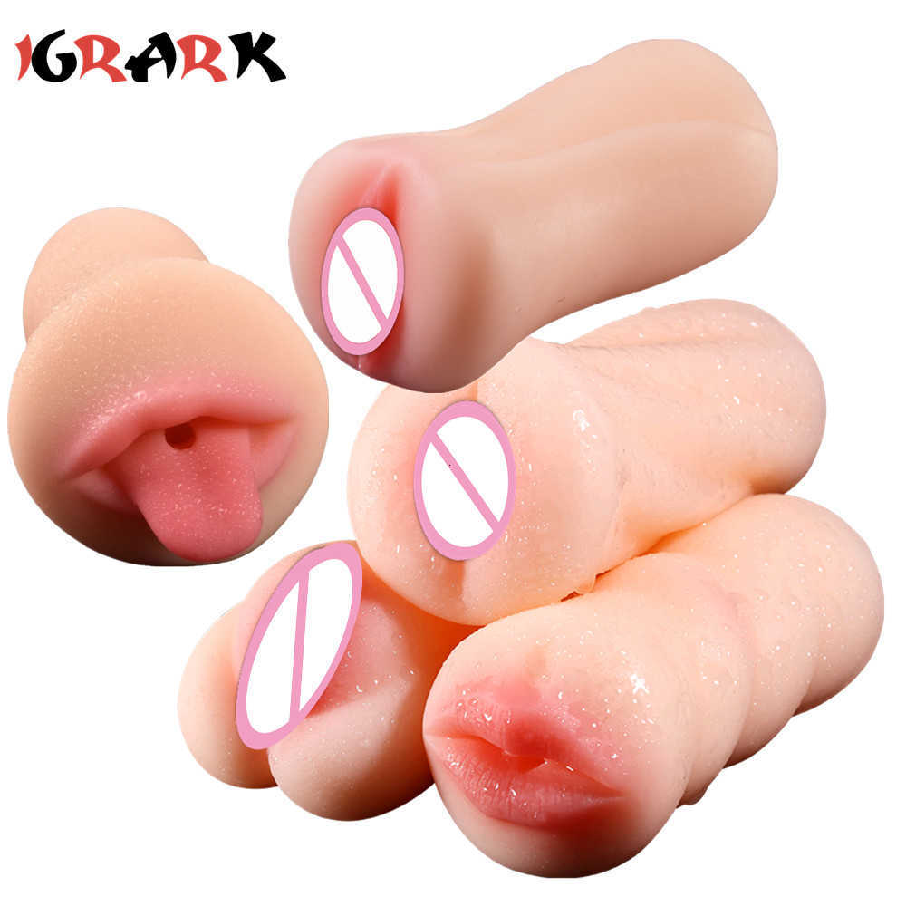 Sex toy massager Oral Male Masturbator Masturbation Soft Stick Deep Throat Artificial Blowjob Realistic Vagina y Pocket Pussy Toys For Men-image-846498027