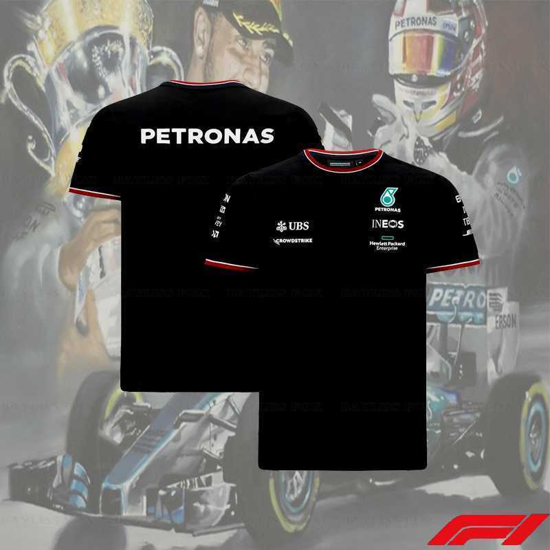 

Motorsport Formula One 2023 F1 Racing T-Shirt Petronas Team Car Fans Men' Summer Quick Dry Breathable Jerseys, 01
